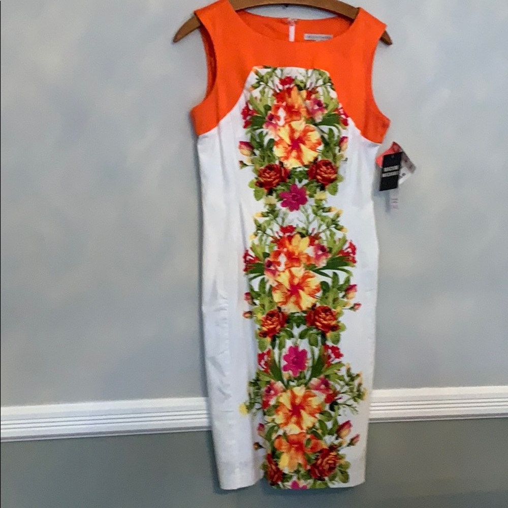Floral print sheath dress